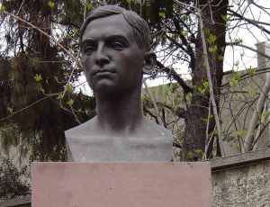 Bust de Francesc Pujols a la Torre de les Hores. Foto: Fundació Francesc Pujols